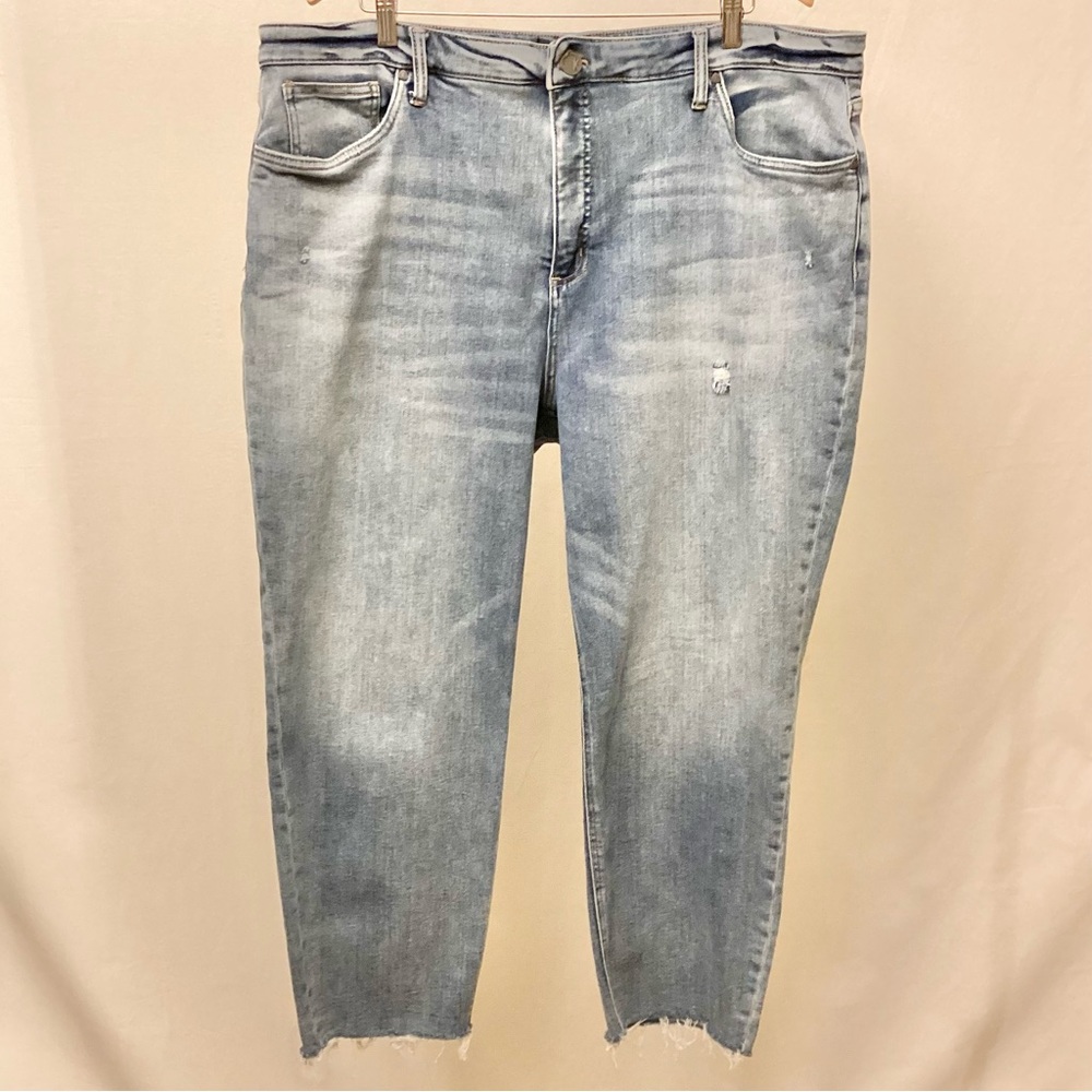 Kut From The Kloth 22W Rachael Fab Ab Mom Jeans High Rise Frayed Hems Stretch - Picture 4 of 12